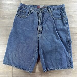 VTG Bugle Boy 7M Shorts Mens 38 Y2K Carpenter Jorts Baggy Skater Oversized Long